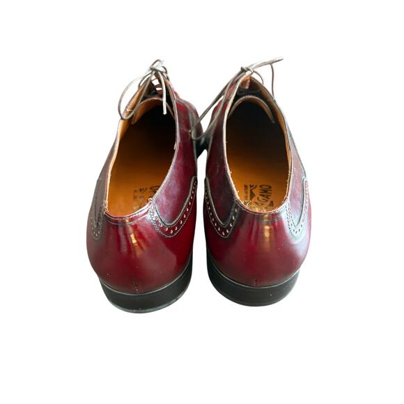 Salavatore Ferragamo Bordeaux Red Calf Cap Toe oxford work business  11 - Picture 6 of 11
